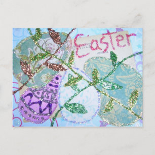 Easter Collage Holiday Postcard