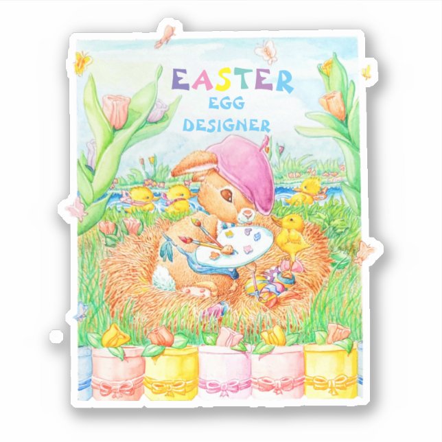 Easter colour designed eggs. (Front)