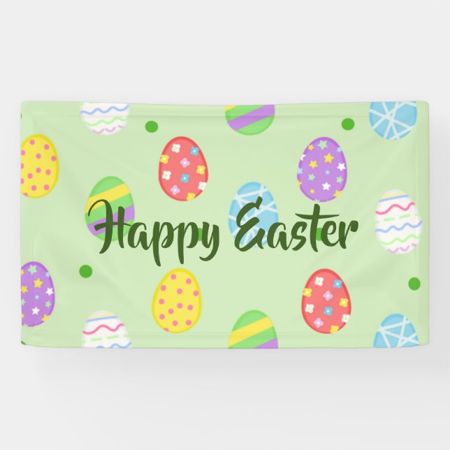 Easter colourful Eggs Festive        Banner (Horizontal)