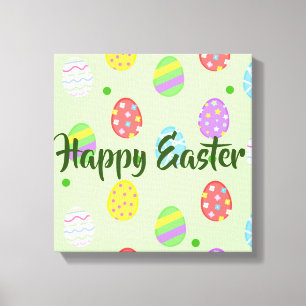 Easter colourful Eggs Festive       Canvas Print