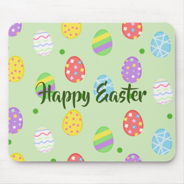 Easter colourful Eggs Festive       Mouse Pad (Front)