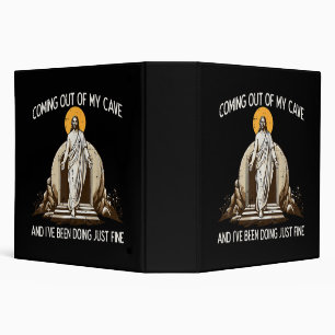 Easter Coming Out My Cave Jesus Binder