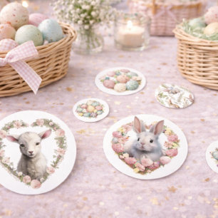 Easter Confetti with Rabbits, Eggs & Lamb 