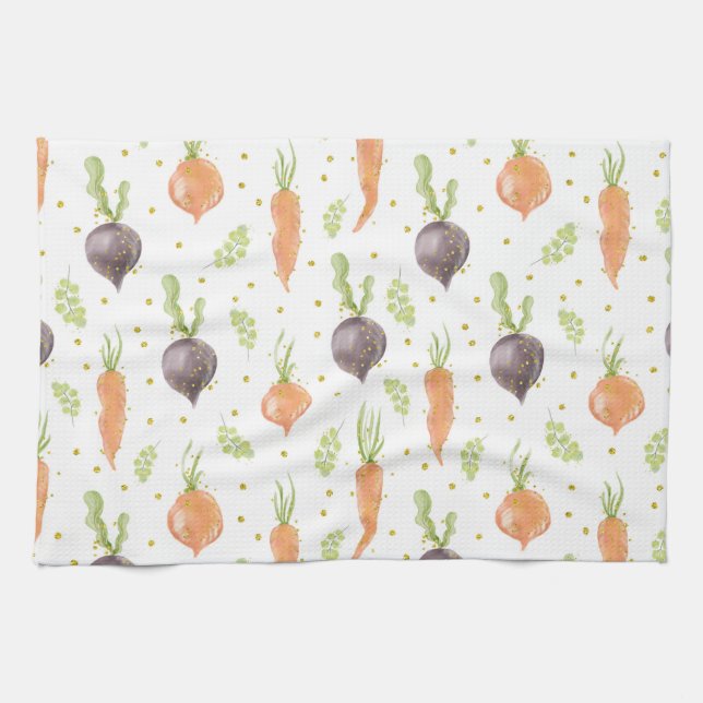 Easter Cookie Cutters Kitchen Towel (Horizontal)