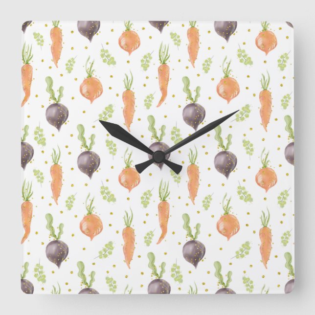 Easter Cookie Cutters Square Wall Clock (Front)