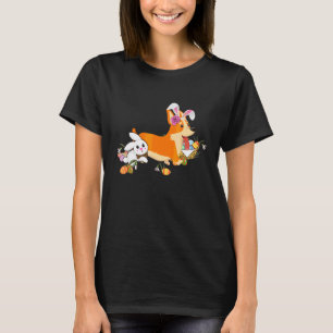 Easter Corgi Bunny In A Basket Is For Sunday T-Shirt