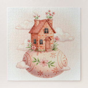 Easter cozy house jigsaw puzzle