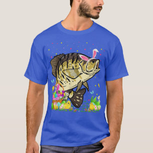 Easter Crappie Fish Bunny Egg Hunting Crappie East T-Shirt