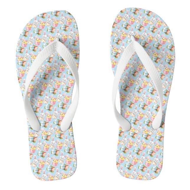 Easter Critters Flip Flops (Footbed)