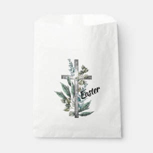 Easter Cross and Lilies Favour Bag