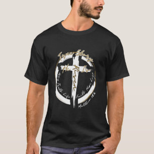 Easter Cross He Is Risen Jesus Christian Men Women T-Shirt