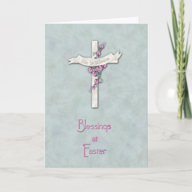 Easter Cross Holiday Card (Front)