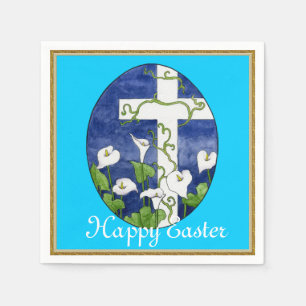 Easter Cross Holiday paper napkins