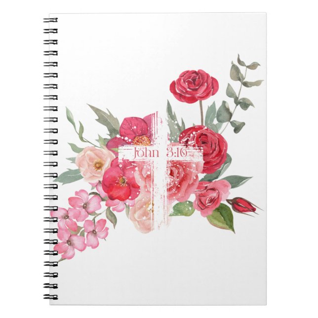 Easter/Cross/John3:16/Jesus Notebook (Front)