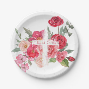 Easter/Cross/John3:16/Jesus Paper Plate