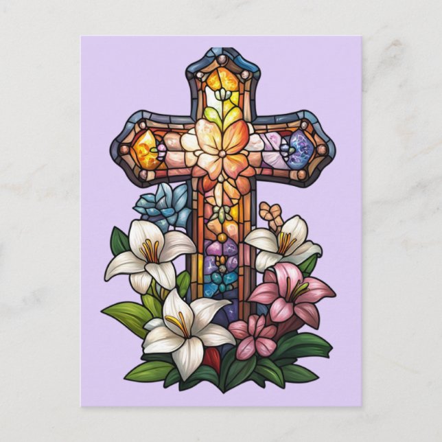 Easter Cross Postcard (Front)
