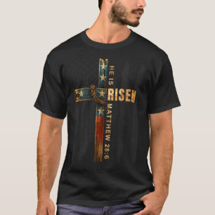 Easter Cross Risen Jesus Christian Men Women N T-Shirt