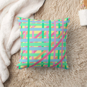 Easter Crossed Lines Throw Pillow