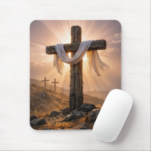 Easter Crosses On a Hill Mouse Pad
