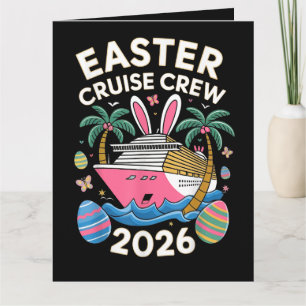 Easter Cruise 2026 Easter Vacation Matching Family Thank You Card