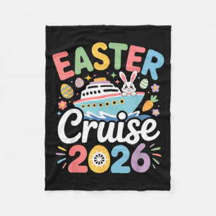 Easter Cruise 2026 Family Matching Bunny Spring Va Fleece Blanket