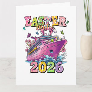 Easter Cruise 2026 Family Vacation Spring Break Thank You Card