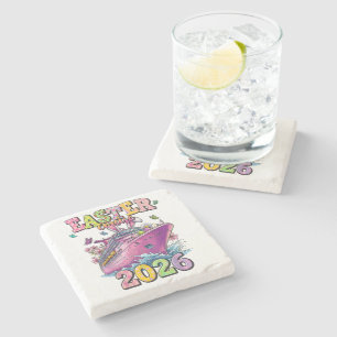 Easter Cruise 2026 Family Vacation Spring Stone Coaster