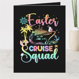 Easter Cruise 2026 Squad Cruising Holiday Family Thank You Card