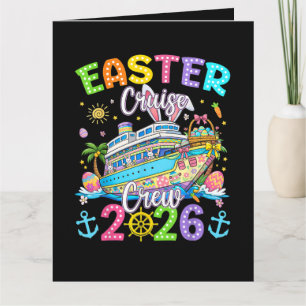 Easter Cruise Crew 2026 Matching Family Vacation  Thank You Card