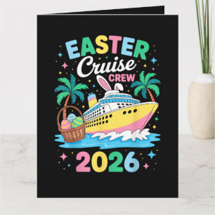 Easter Cruise Crew 2026 Matching Family Vacation Thank You Card