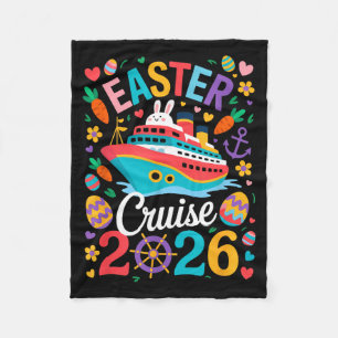 Easter Cruise Crew 2026 Matching Group Family Vaca Fleece Blanket