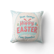 Easter custom / personalized throw pillow