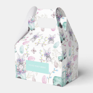 Easter Custom Watercolor elements Favor Box