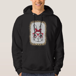 Easter Cute Bun Ny With Bandana Glasses And Bubble Hoodie