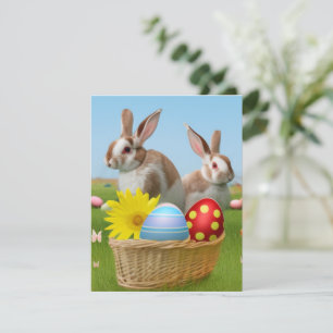 Easter Cute Bunny for a positive mood Enclosure Card
