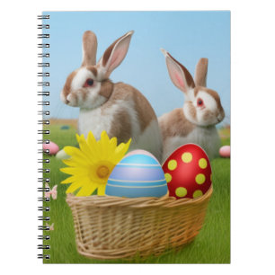 Easter Cute Bunny for a positive mood Notebook