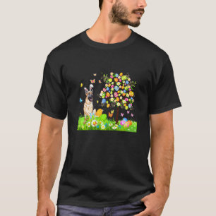 Easter Cute Bunny German Shepherd Eggs Tree Men Wo T-Shirt
