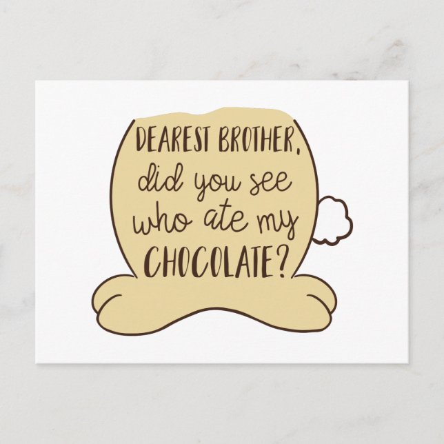 Easter Cute Funny Bunny Quote Typography Postcard (Front)