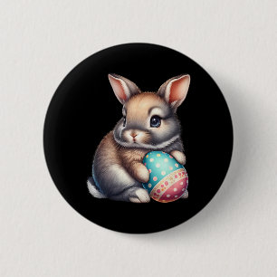 Easter Cute Rabbit Pets Eggs Bunny Rabbits Farmer 2 Inch Round Button