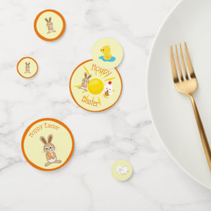 Easter Cute Spring Animals Hoppy Easter Confetti