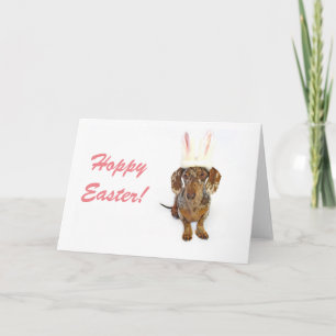 Easter Dachshund Greeting Card