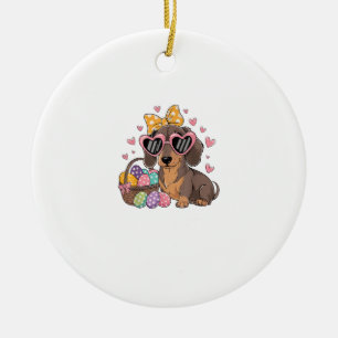 Easter Dachshunds Cute Dachshund T-Shirt Ceramic Ornament