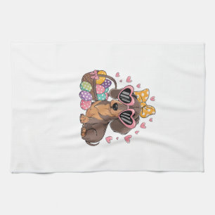 Easter Dachshunds Cute Dachshund T-Shirt Kitchen Towel