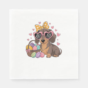 Easter Dachshunds Cute Dachshund T-Shirt Napkin