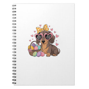 Easter Dachshunds Cute Dachshund T-Shirt Notebook