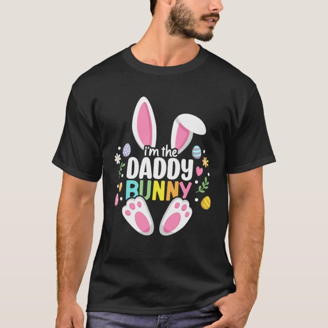 Easter Daddy Bunny Dad Happy Easter Day Family Mat T-Shirt (Front)