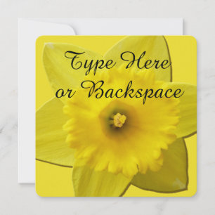 Easter Daffodil Invitations Easter Cards Customize