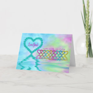 Easter - Daughter - Hearts and Roses Holiday Card