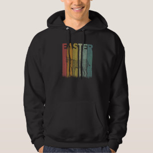 Easter Day Bobcats Retro Graphic Funny Easter Cost Hoodie