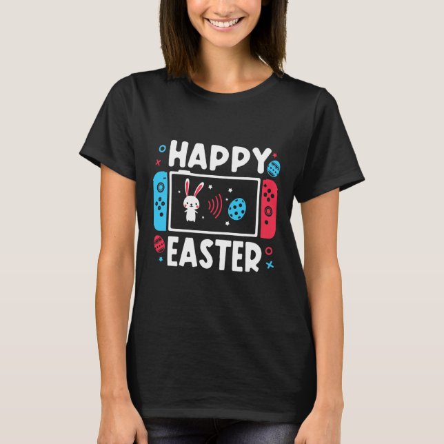 Easter Day Boys Gamer Shirt Video Game Controller  (Front)